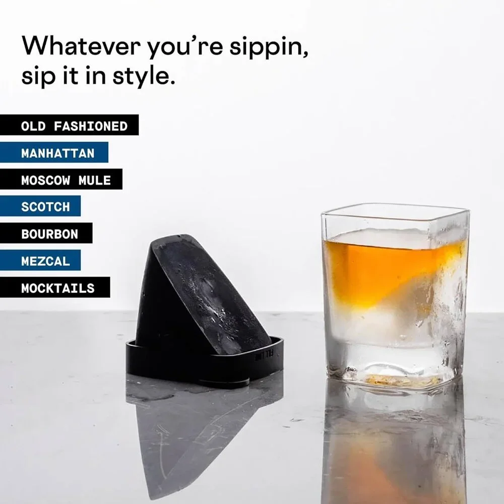 Corkcicle Whiskey Wedge Ice Wedge Whiskey Glass